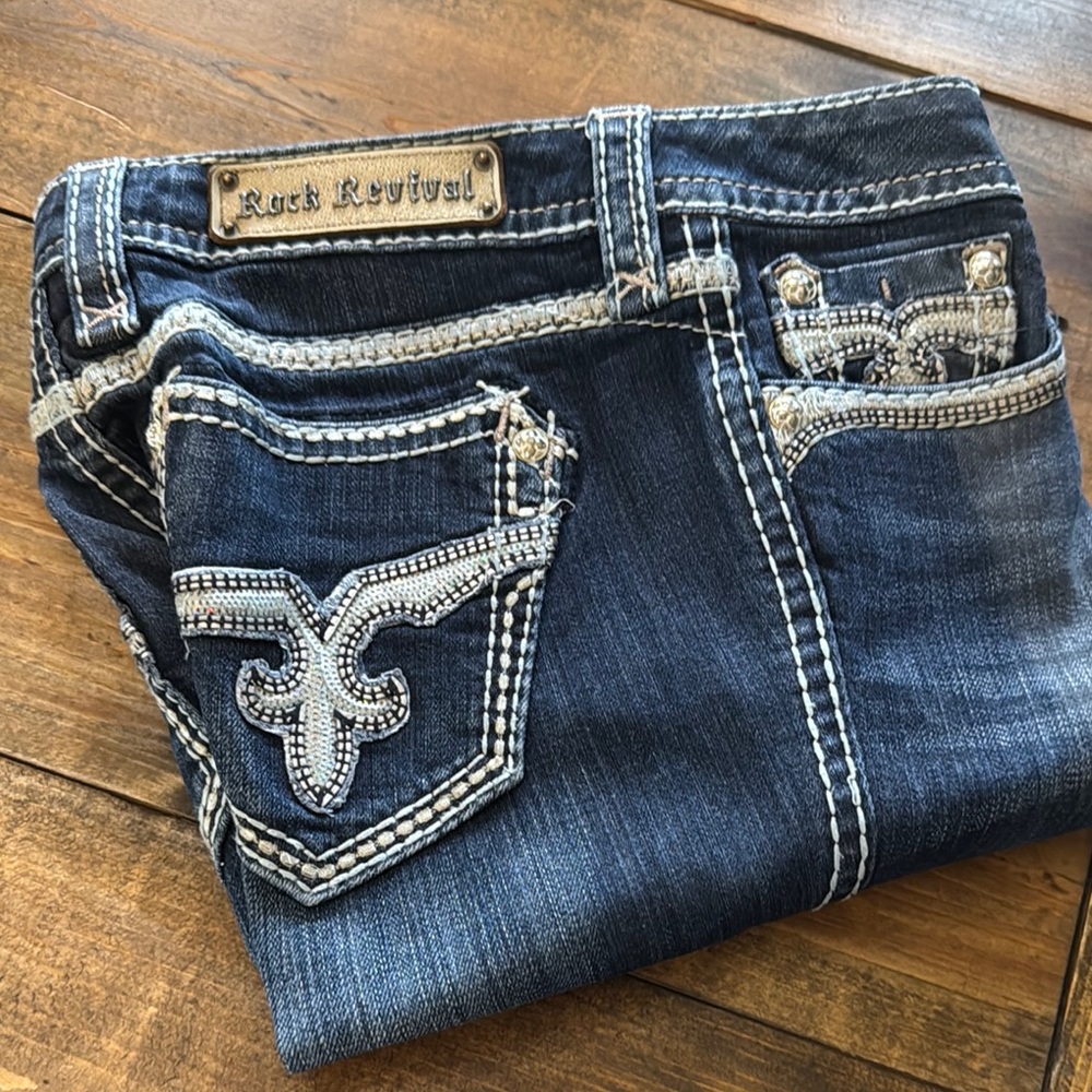 Rock Revival Nana Blue Skinny Denim Jeans 29